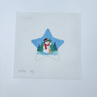 Snowman's Visitor Star Canvas - KC Needlepoint