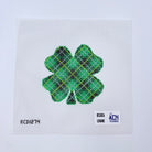 Plaid Shamrock Canvas - KC Needlepoint
