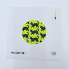 Black Cat Round Canvas - KC Needlepoint