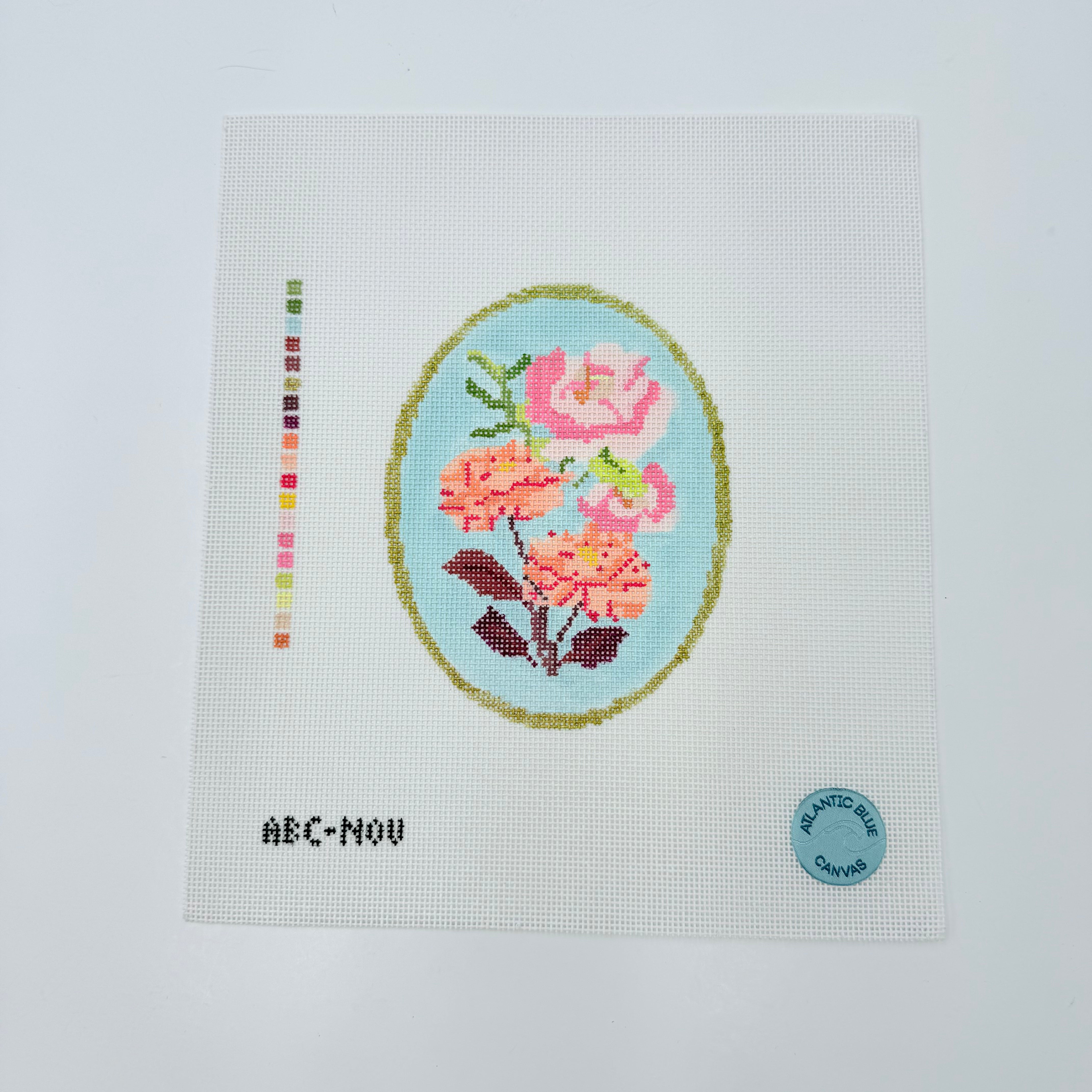 November Birth Flowers Canvas - KC Needlepoint