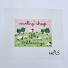 Counting Sheep and Blessings Canvas - KC Needlepoint