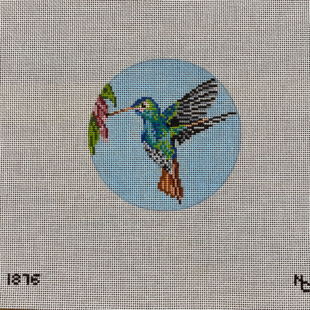 Rufous Tailed Hummingbird Canvas - KC Needlepoint