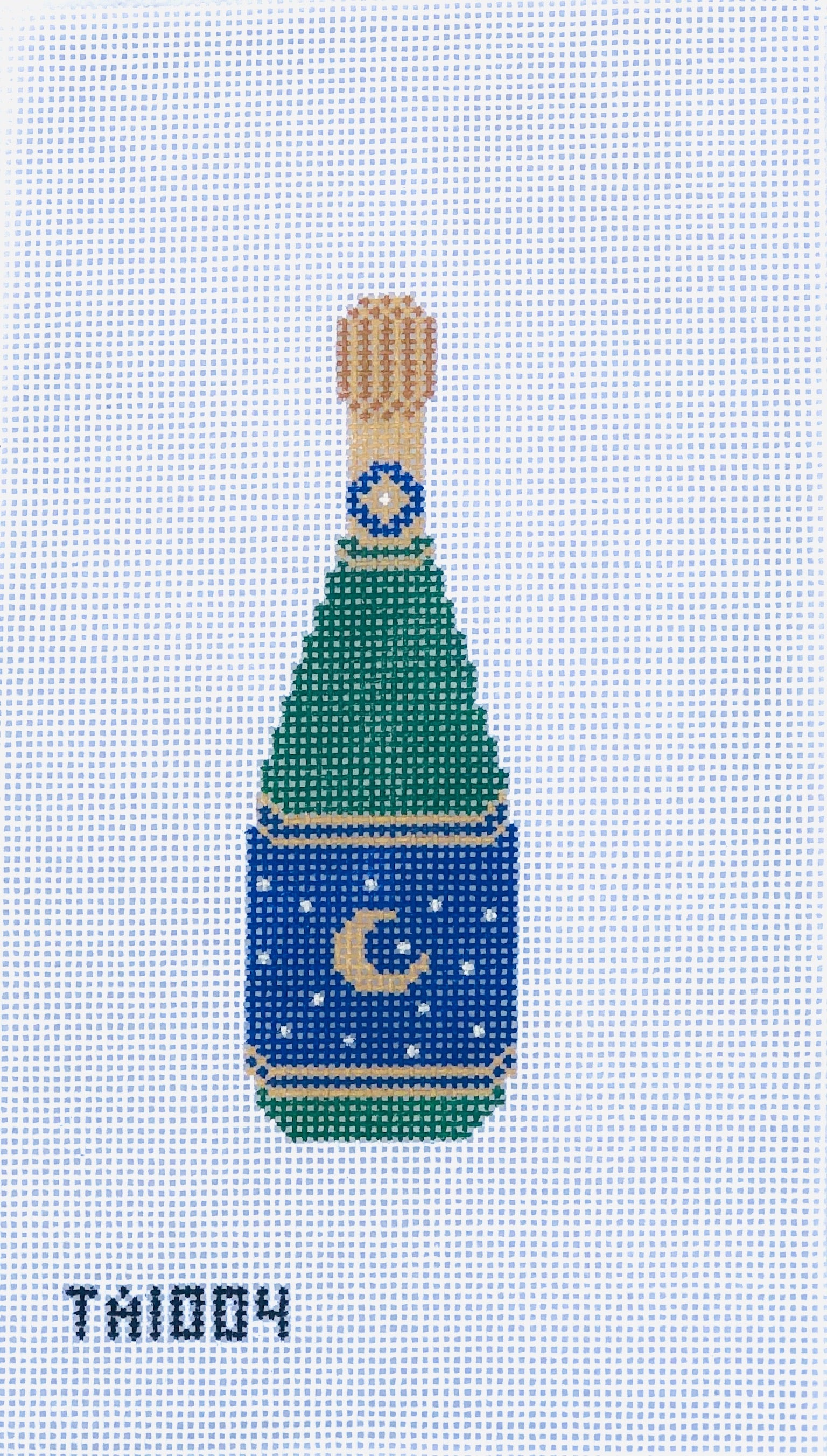 Moon Bottle Needlepoint Canvas - KC Needlepoint