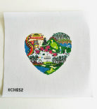 Augusta Heart Canvas - KC Needlepoint