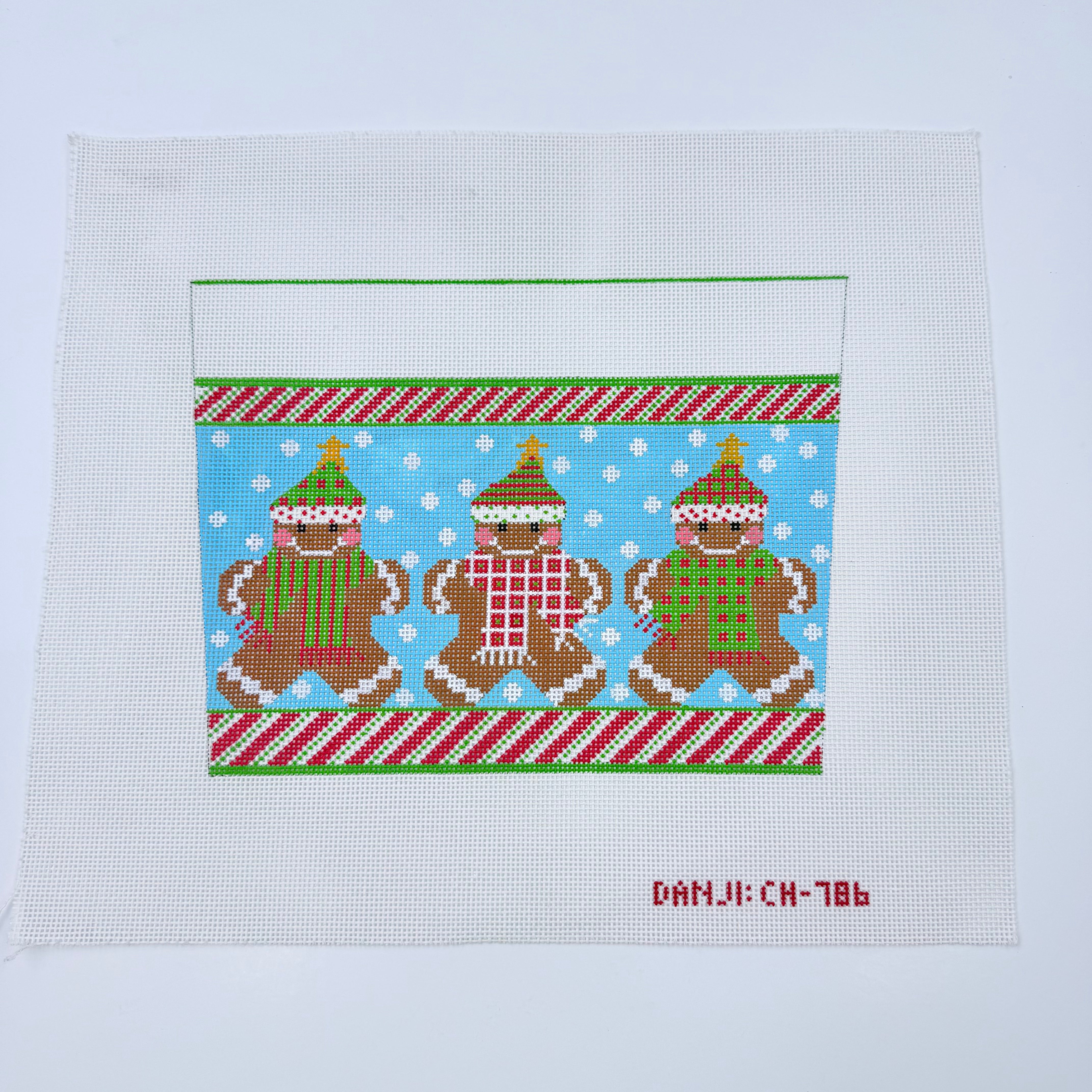 Gingerbread Stocking Topper - KC Needlepoint