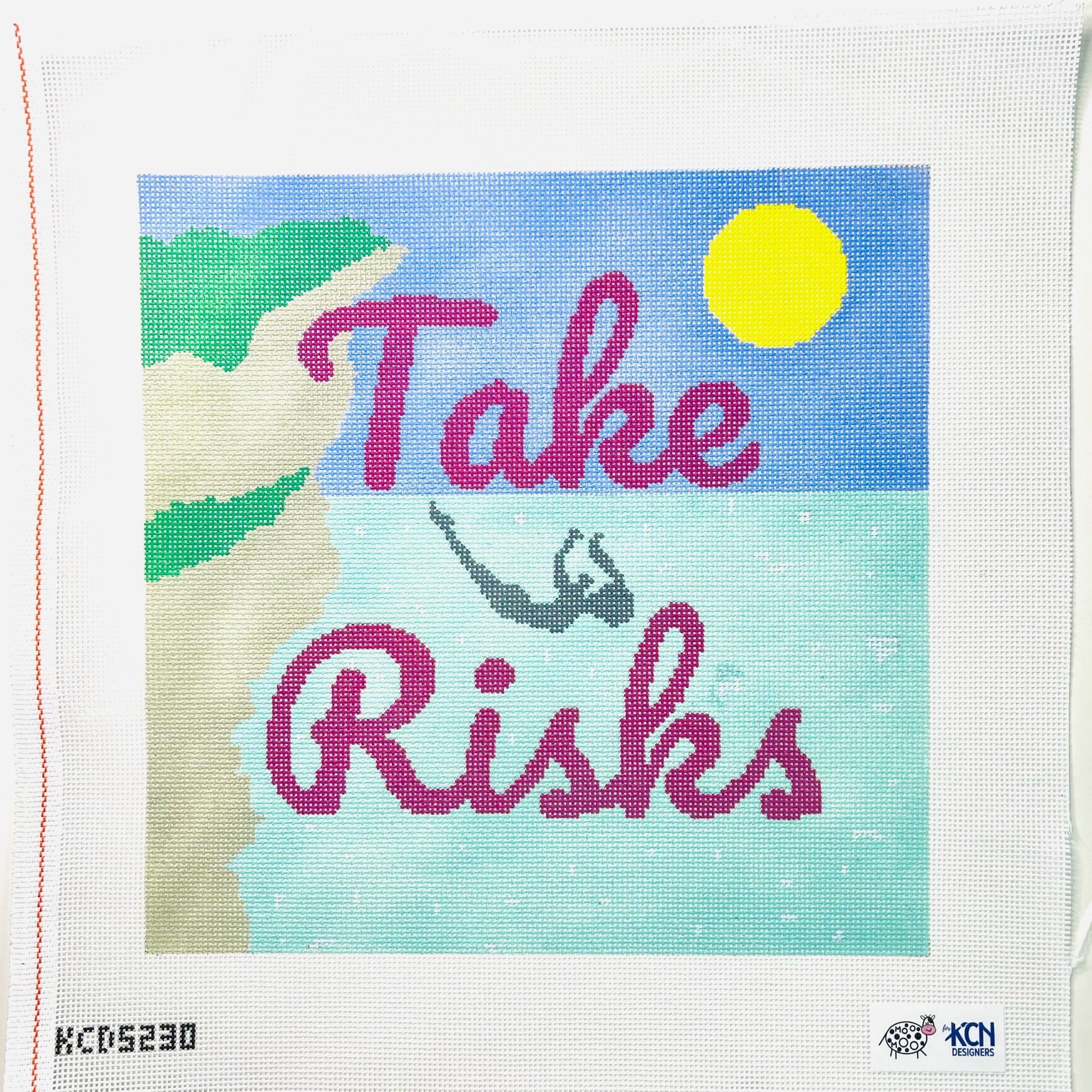 Take Risks Canvas - KC Needlepoint