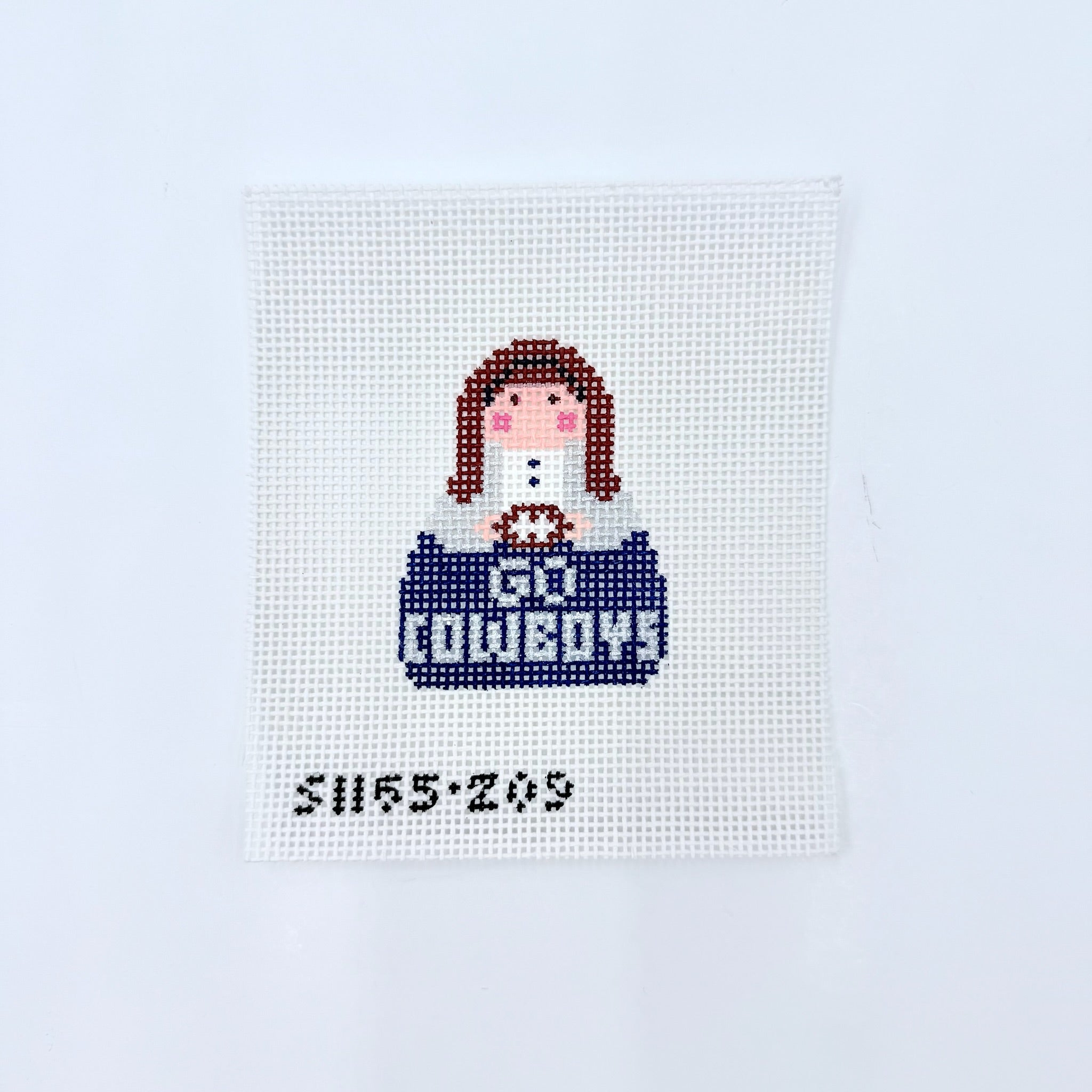 Cowboys Angel Canvas - KC Needlepoint