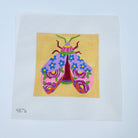 Floral Moth Canvas - KC Needlepoint
