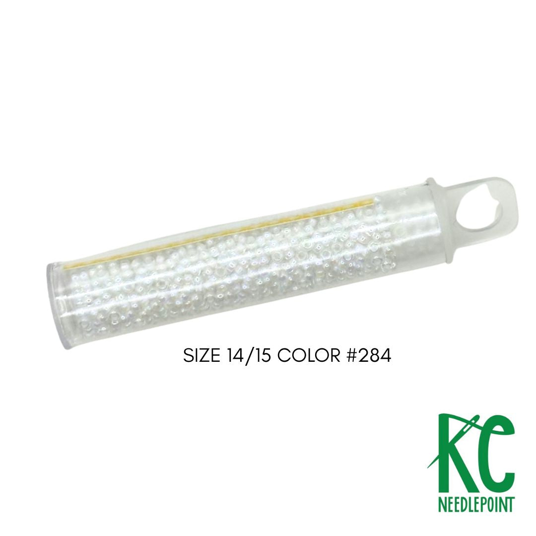 Size 14/15 Seed Beads 284 Pearl - KC Needlepoint