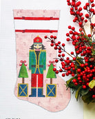 Single Pink Nutcracker Stocking Canvas - KC Needlepoint