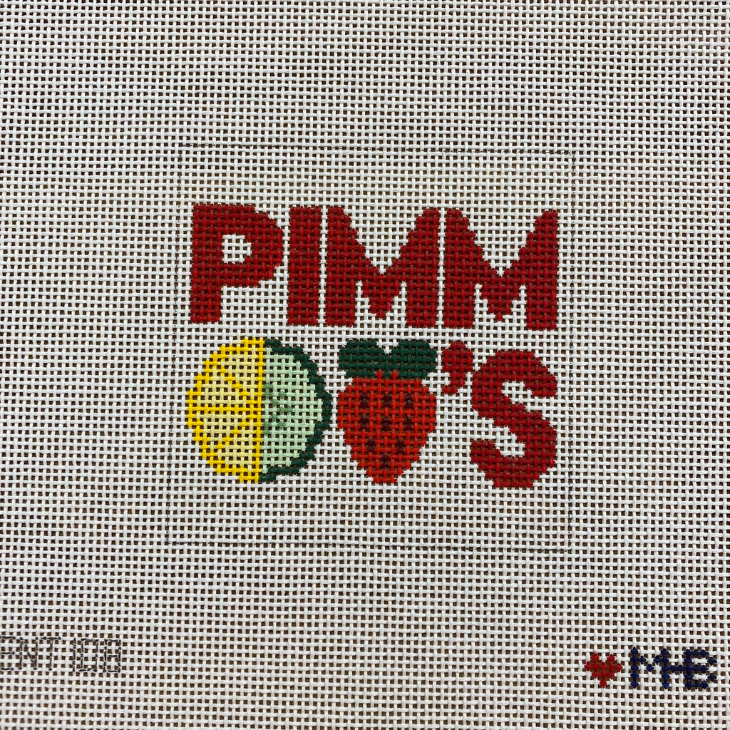 Pimm's Square Canvas - KC Needlepoint