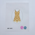 Fearless Gold Sparkle Dress Canvas - KC Needlepoint