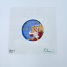 Baby Boy's First Christmas Angel Round - KC Needlepoint