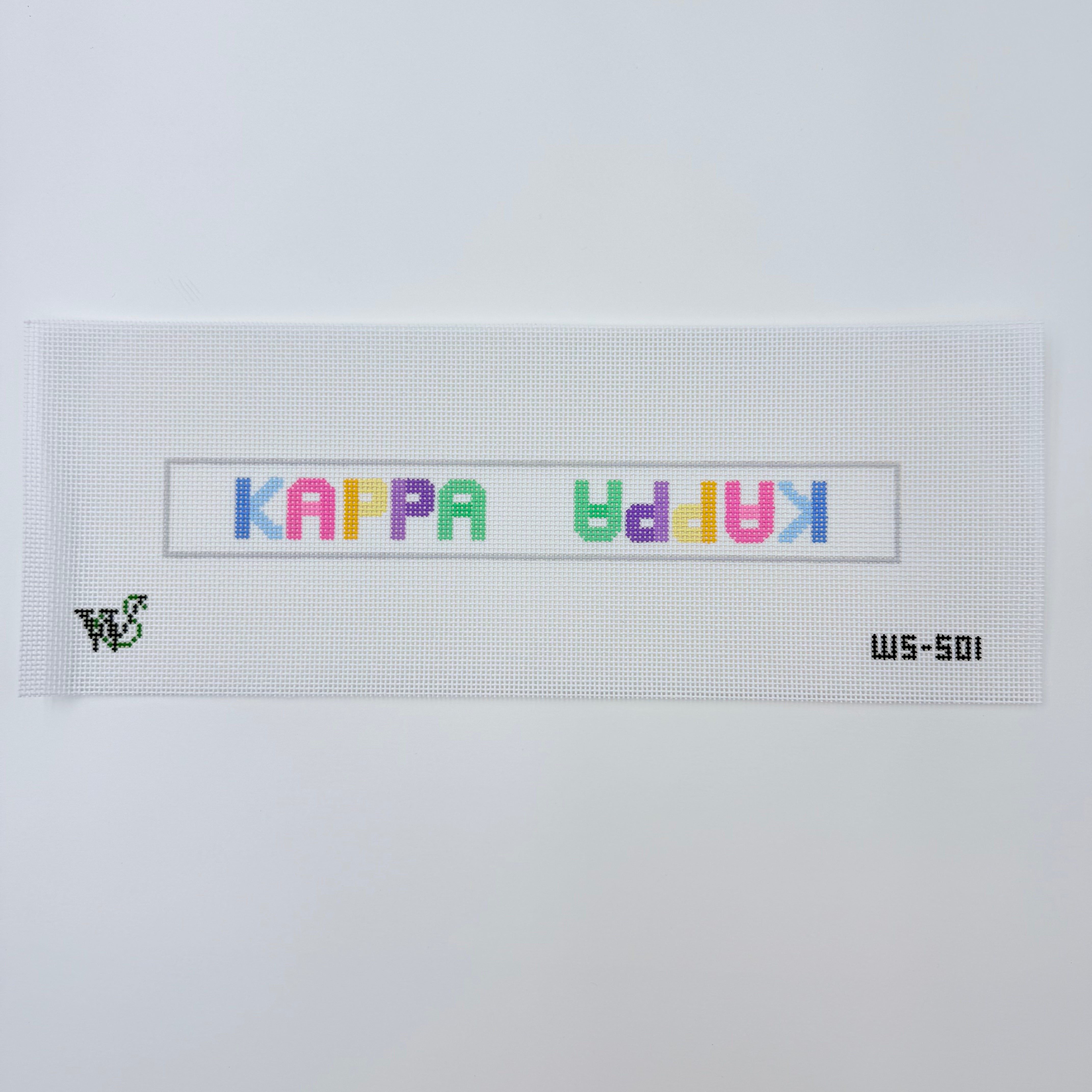 Kappa Key Fob Canvas - KC Needlepoint