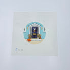 New England Autumn Door Canvas - KC Needlepoint