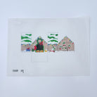 Dog House Mini House Canvas - KC Needlepoint