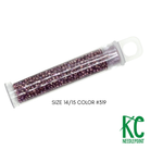 Size 14/15 Seed Beads 319 Golden Mauve - KC Needlepoint