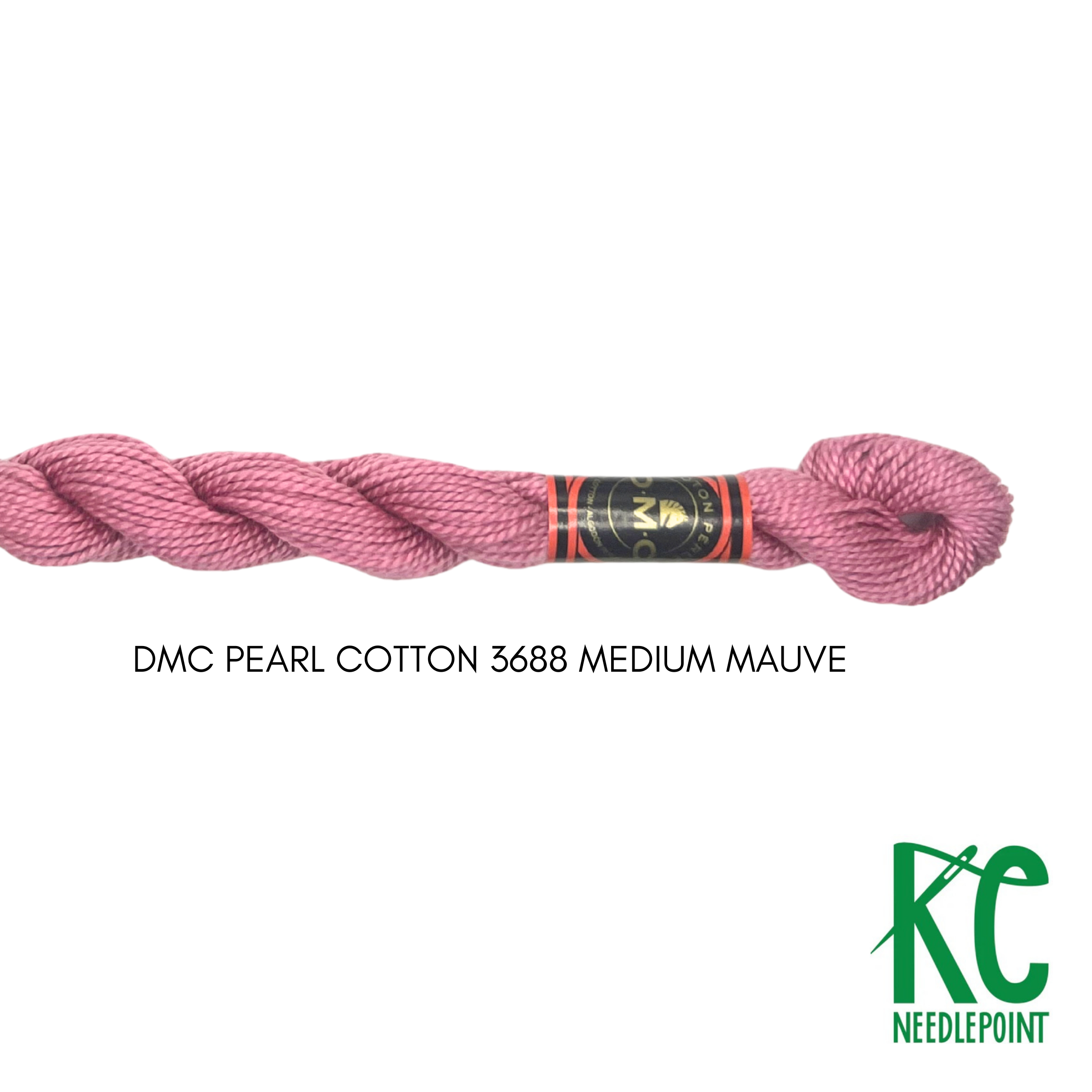 DMC 5 Pearl Cotton 3688 Medium Mauve - KC Needlepoint