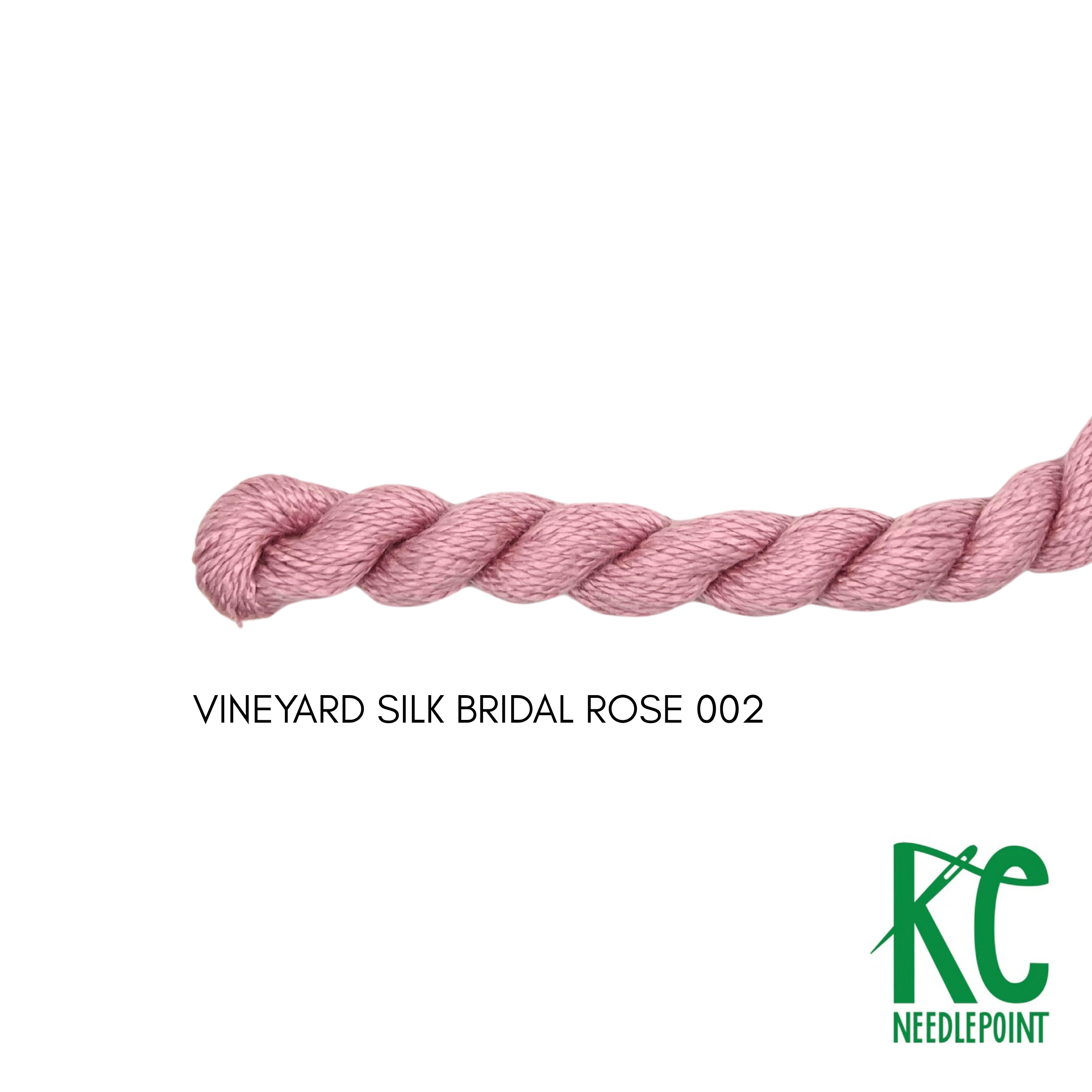Vineyard Silk Skein C002 Bridal Rose - KC Needlepoint