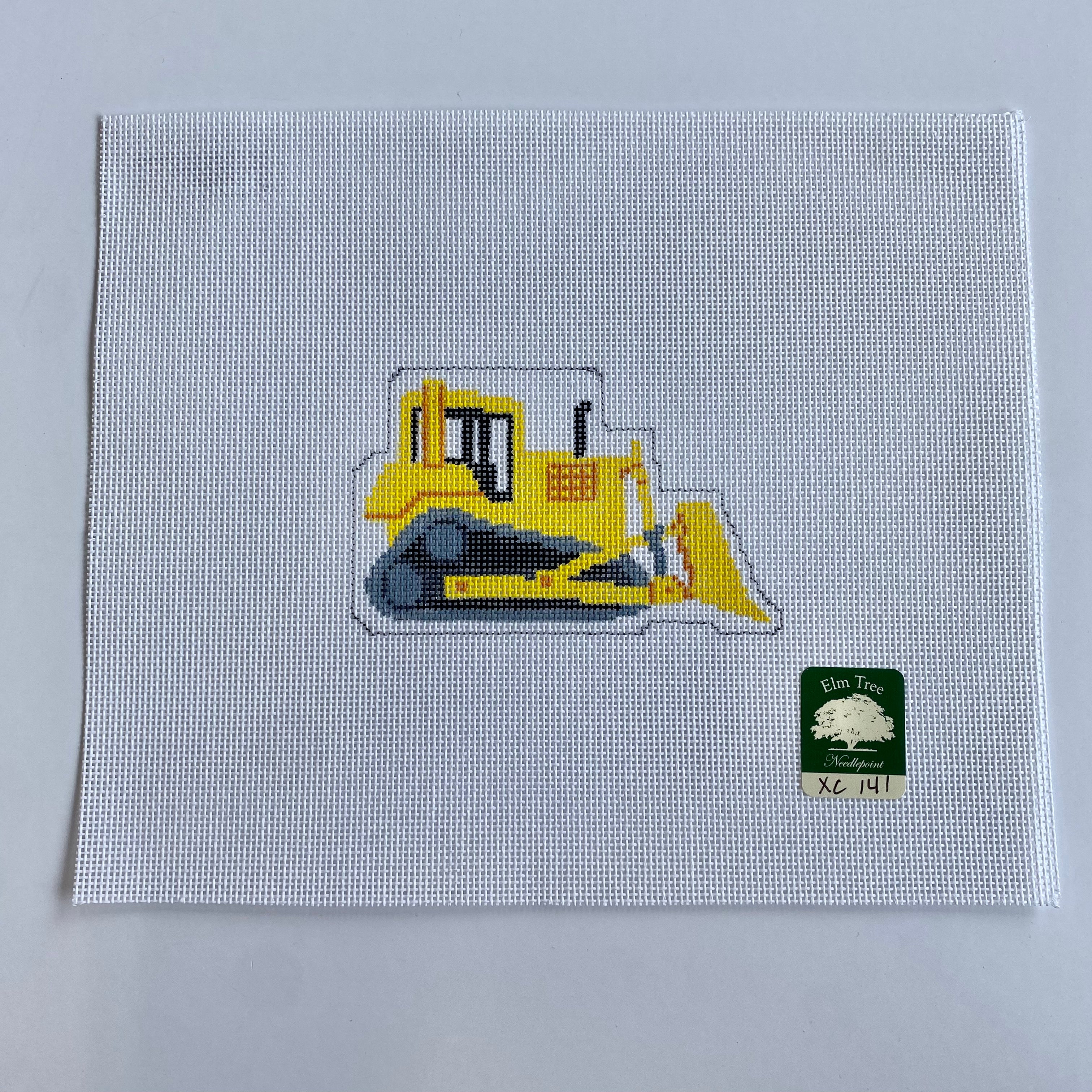 Bulldozer Canvas - KC Needlepoint
