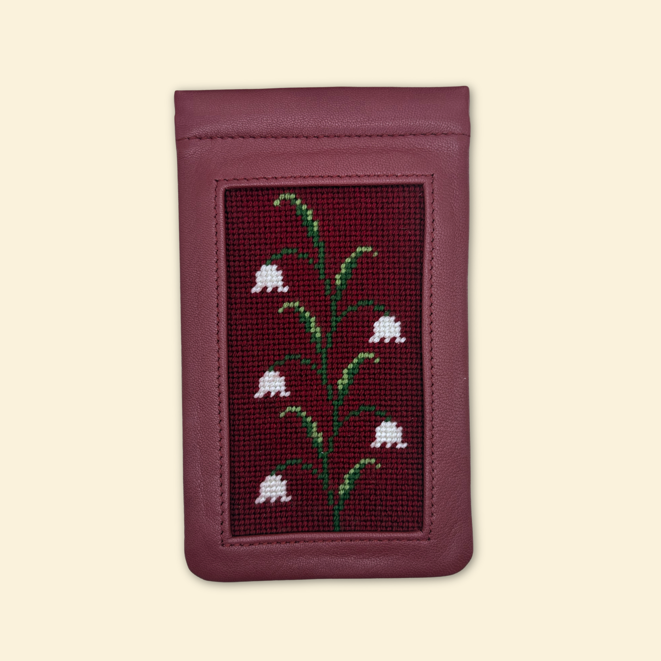 Bells in Bloom Eyeglass Case Kit - KC Needlepoint