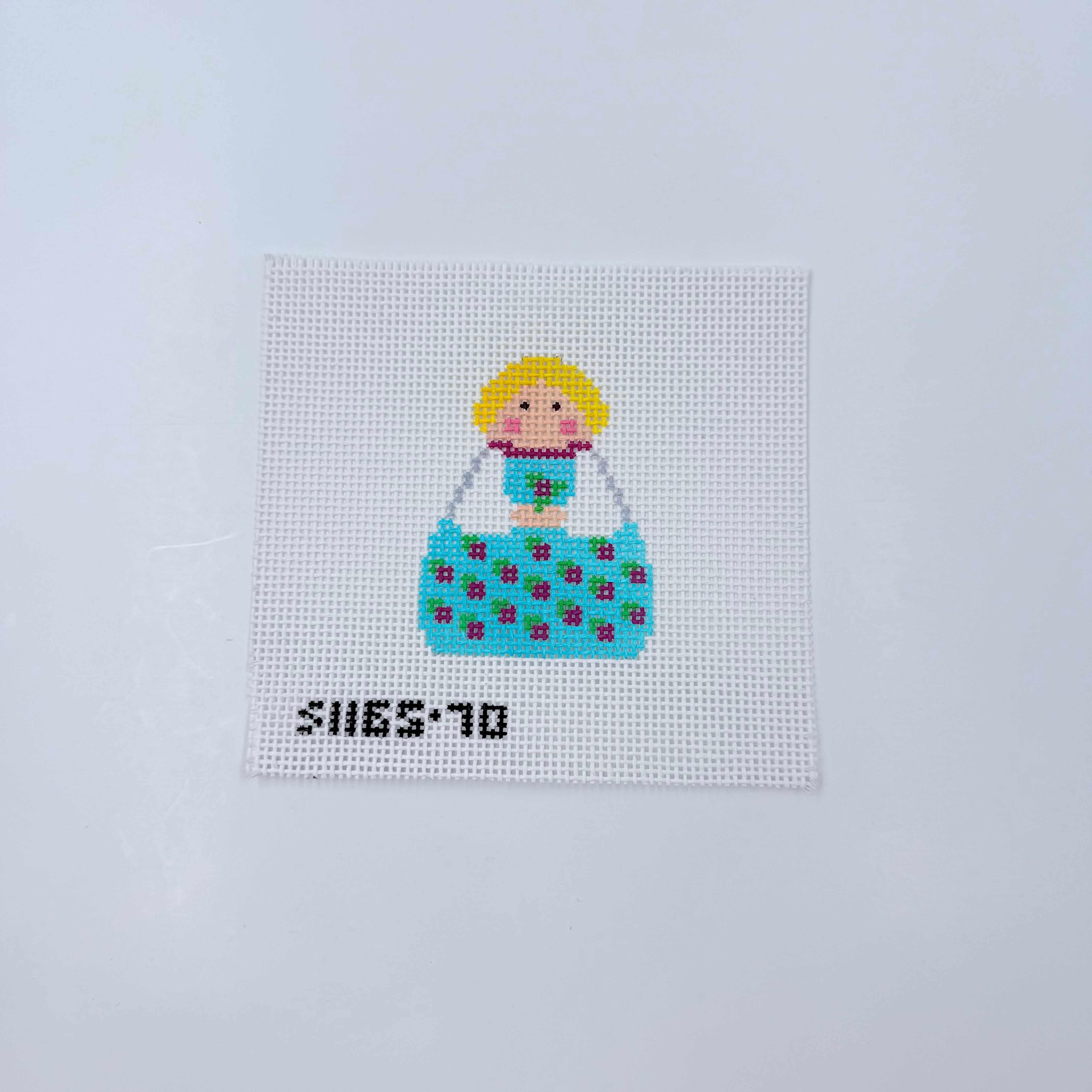 Rosebud Angel - KC Needlepoint