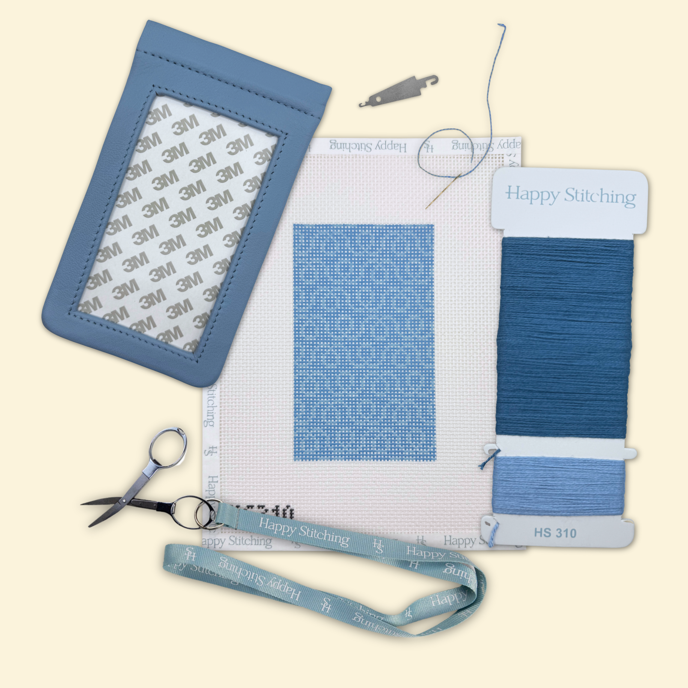 Doodle Drift Eyeglass Case Kit - KC Needlepoint