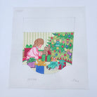 Girl with Toys Stocking Cuff Canvas - KC Needlepoint