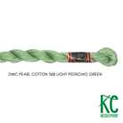 DMC 3 Pearl Cotton 368</br>Light Pistachio Green - KC Needlepoint