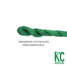 ThreadworX Cotton Floss 10582 Emerald Blue - KC Needlepoint