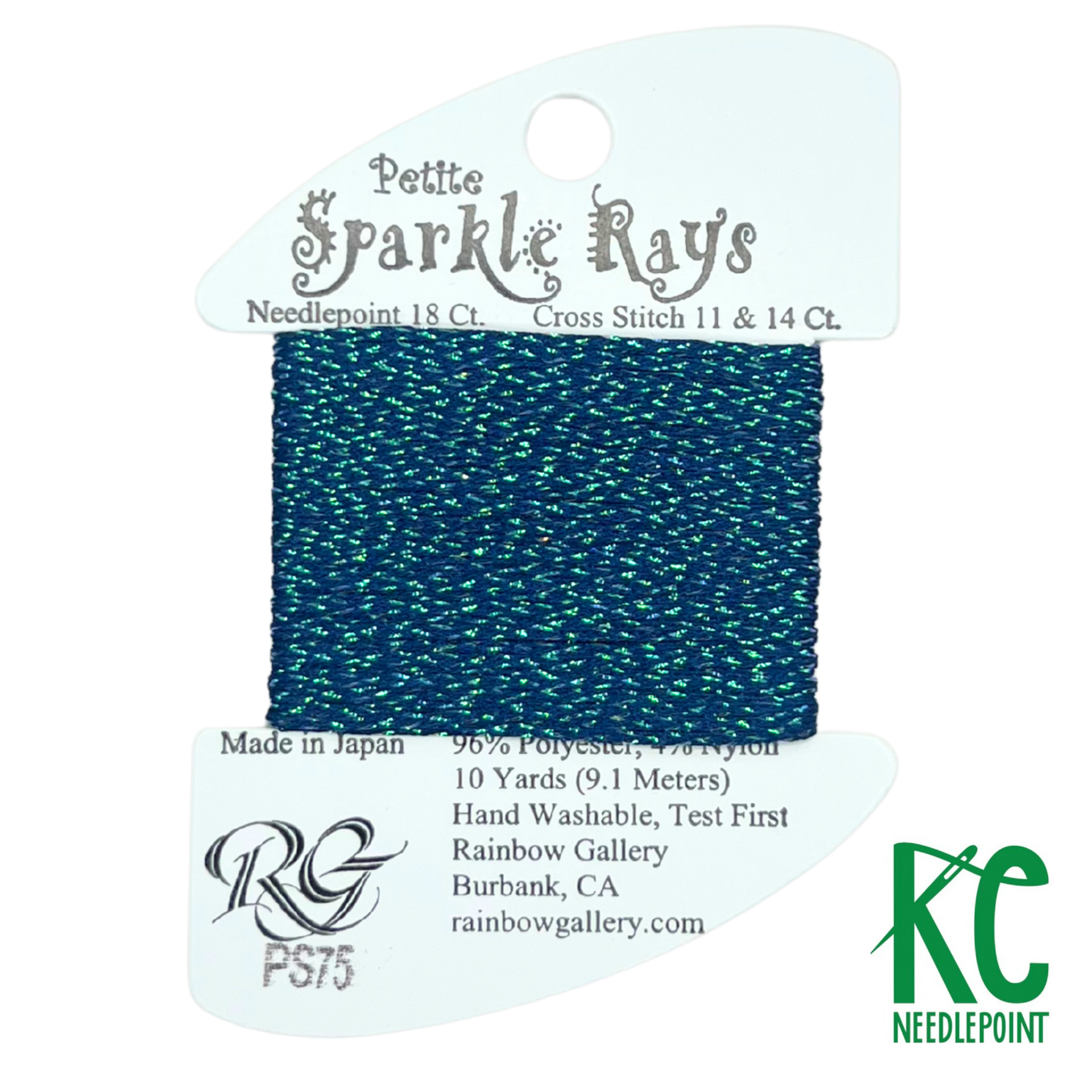 Petite Sparkle Rays PS75 Navy Blue - KC Needlepoint