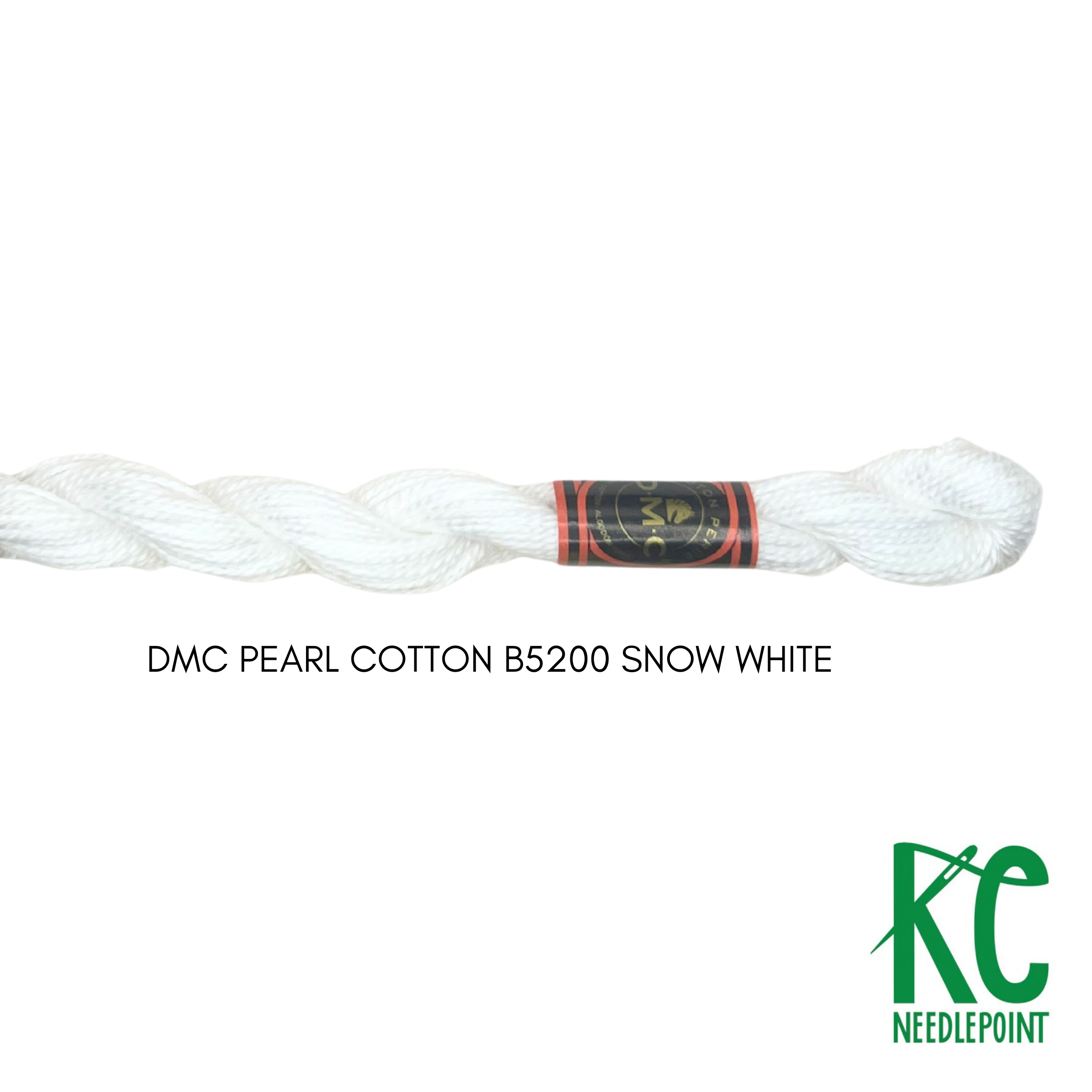 DMC 3 Pearl Cotton B5200 Snow White - KC Needlepoint