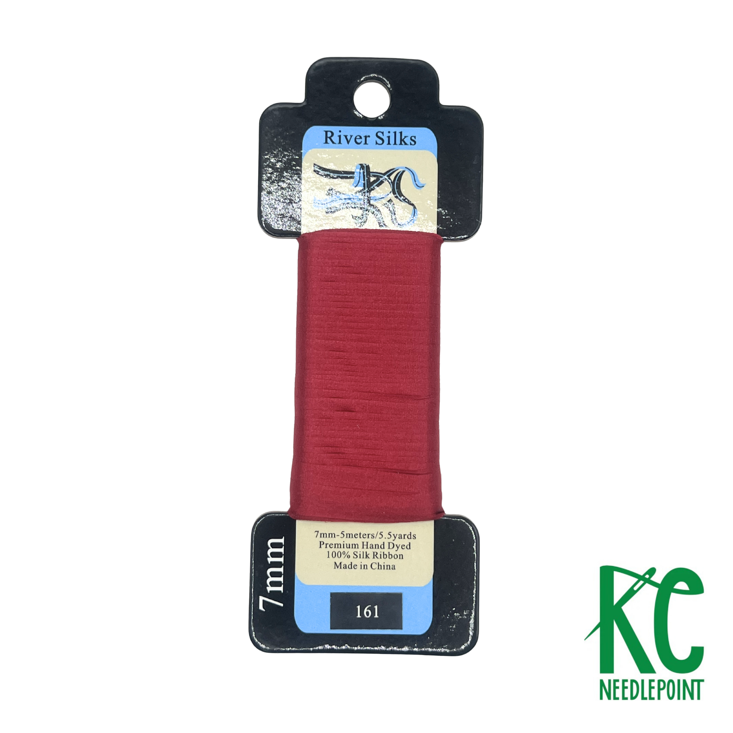 Silk Ribbon 7mm 161 Persian Red - KC Needlepoint