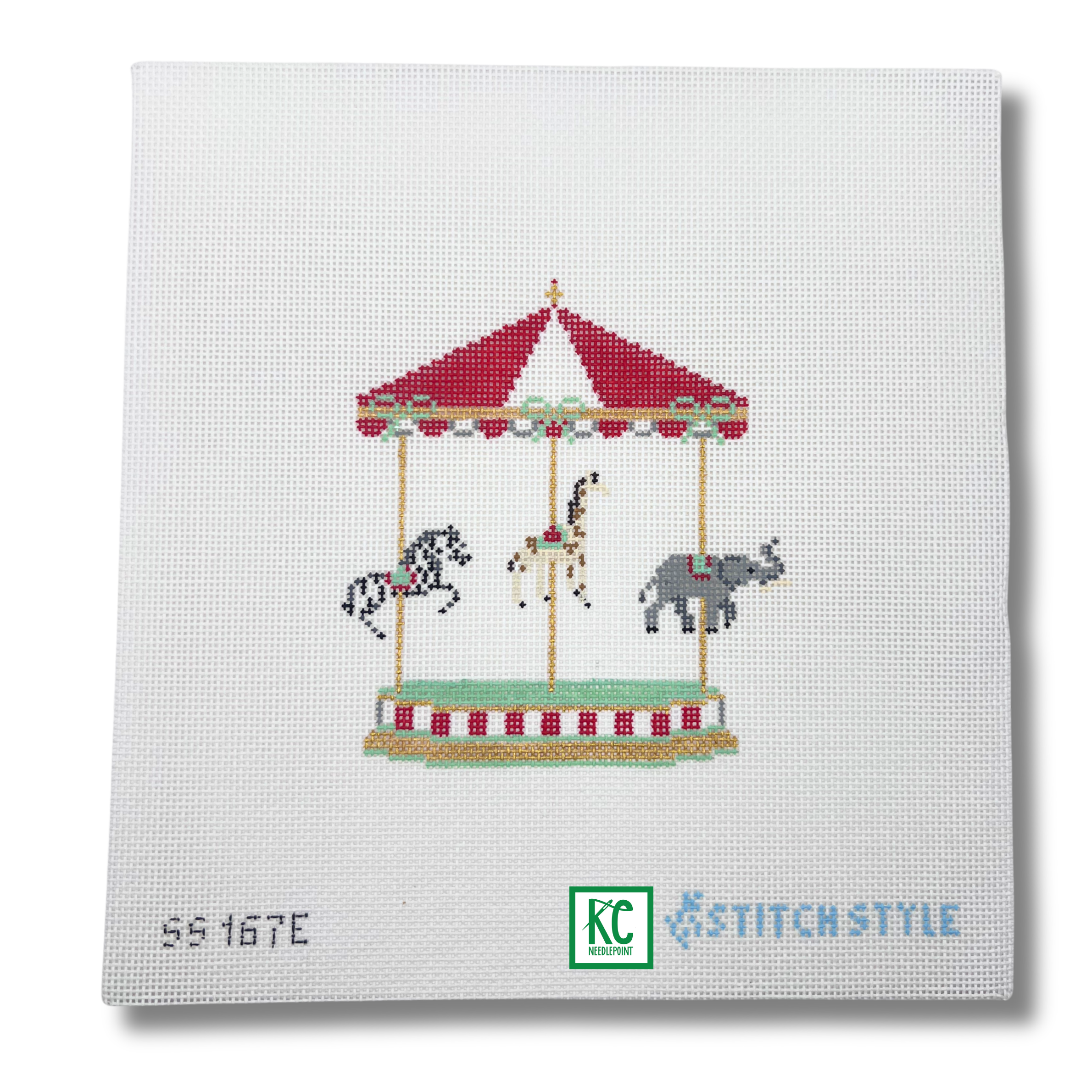 Carousel Needlepoint Circus Carousel Canvas – KC Needlepoint