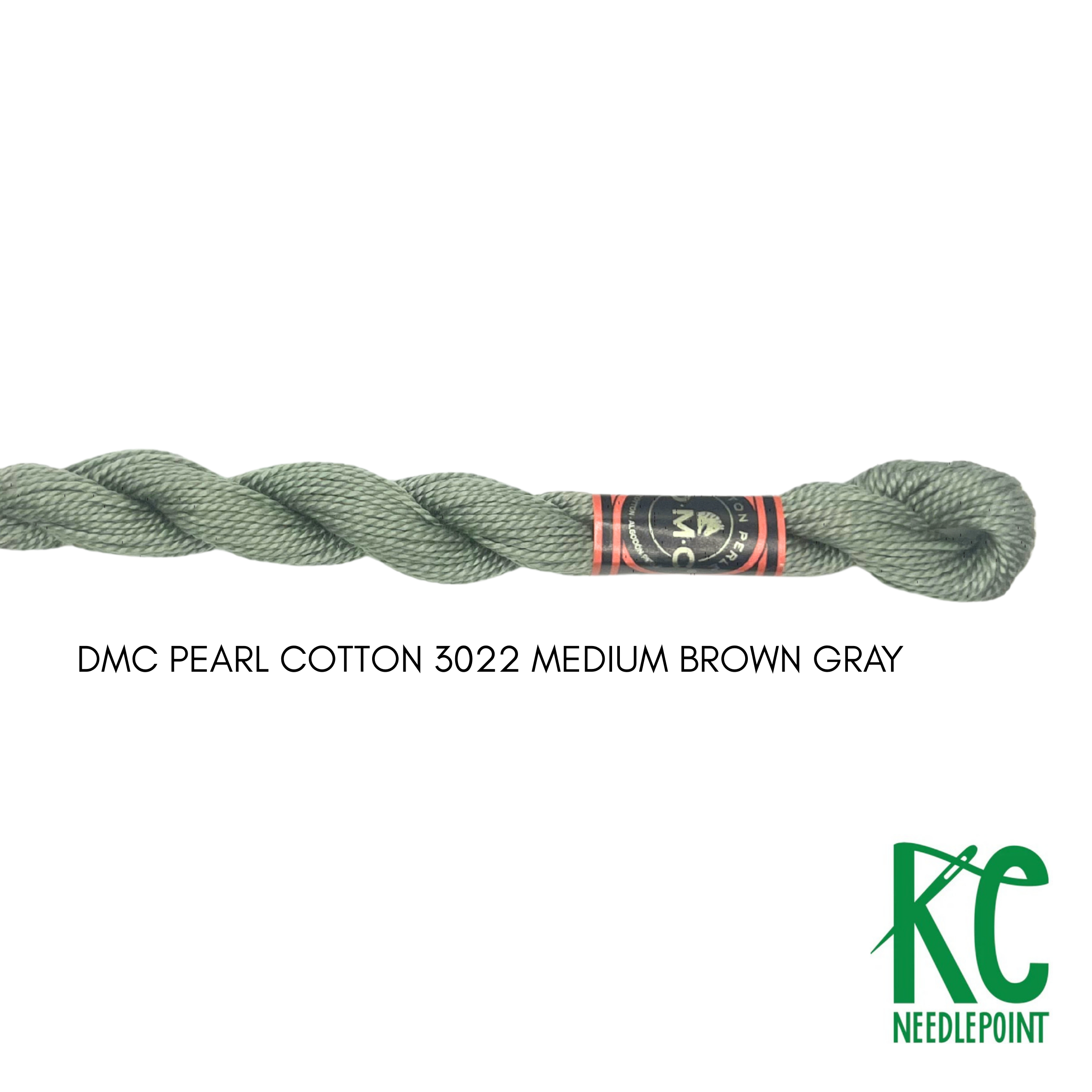 DMC 3 Pearl Cotton 3022</br>Medium Brown Gray - KC Needlepoint