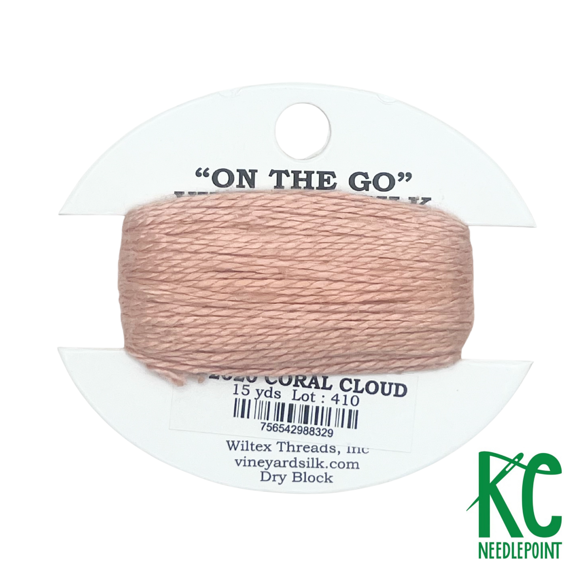Vineyard Silk Card G2020 Coral Cloud - KC Needlepoint
