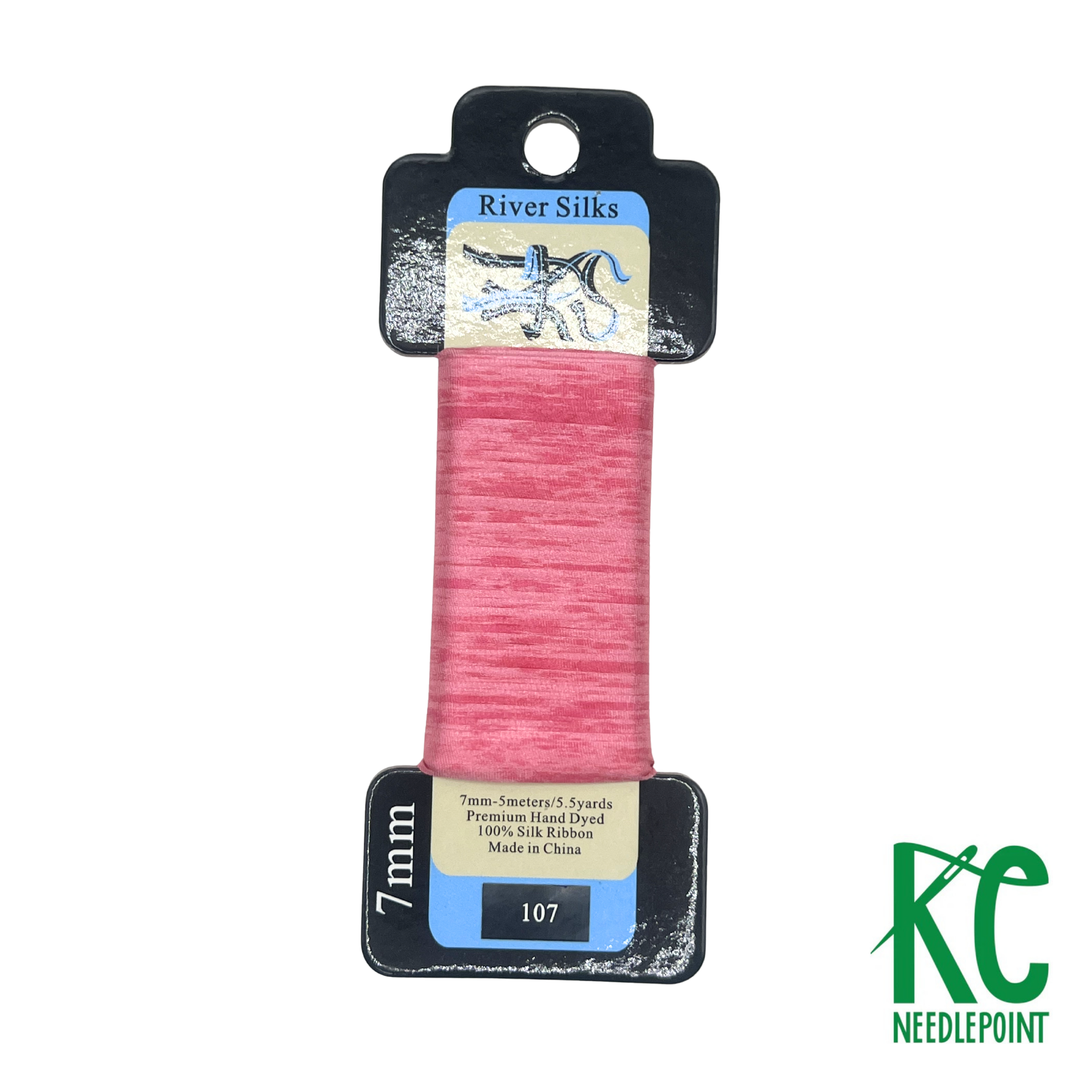 Silk Ribbon 7mm 107 Overdyed Dubarry - KC Needlepoint