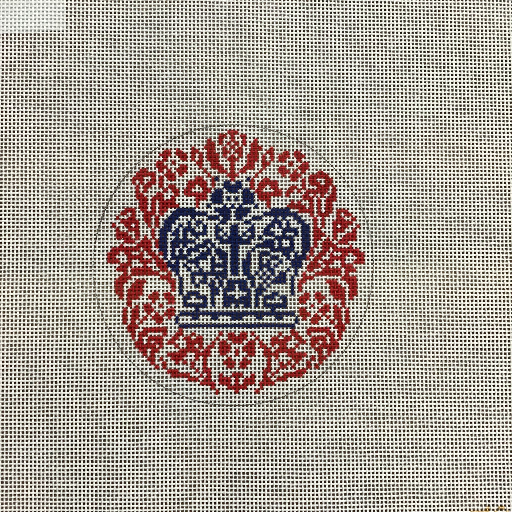 Coronation Emblem Canvas - KC Needlepoint