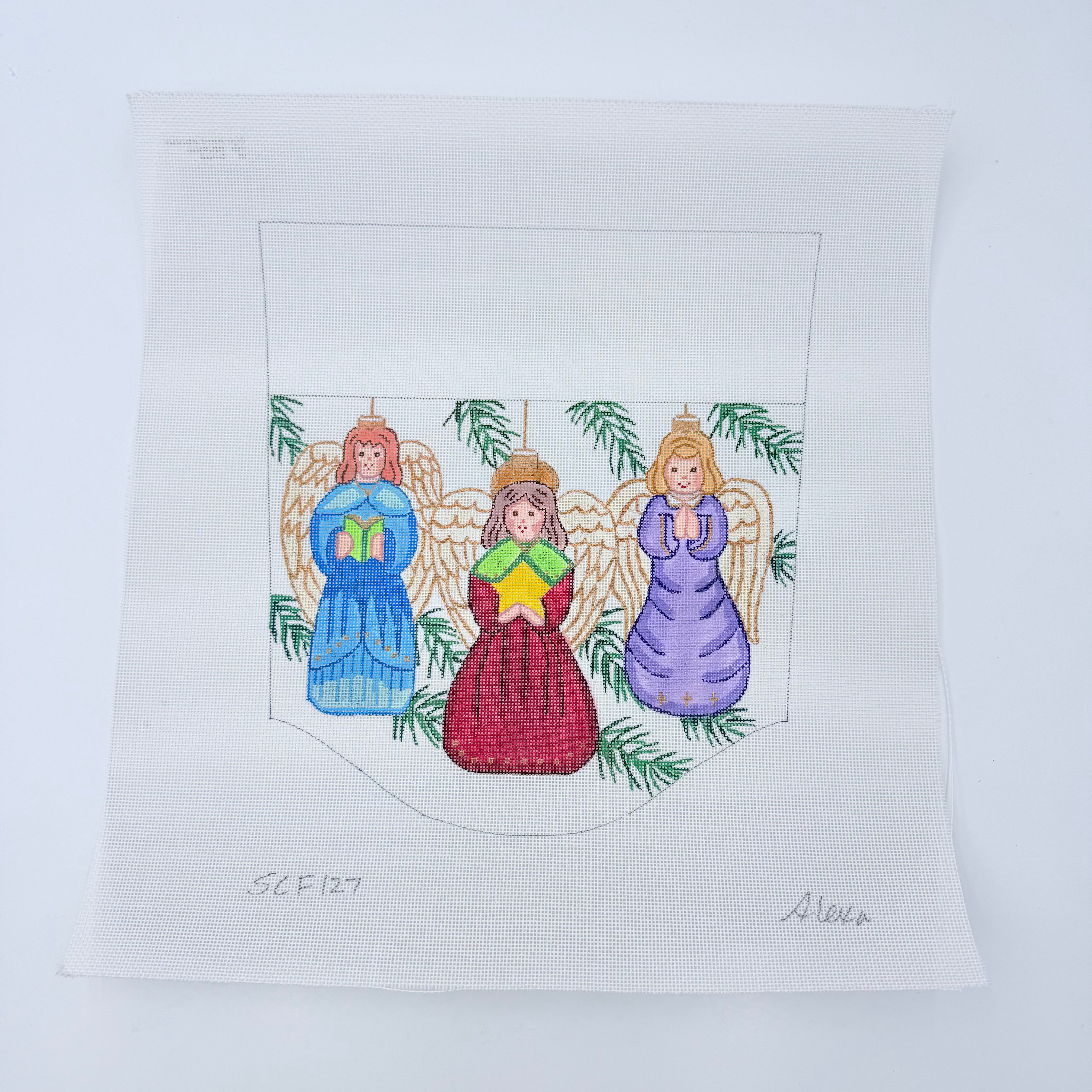 Angels Topper Canvas - KC Needlepoint