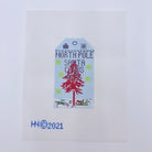 North Pole Vintage Travel Tag Canvas - KC Needlepoint