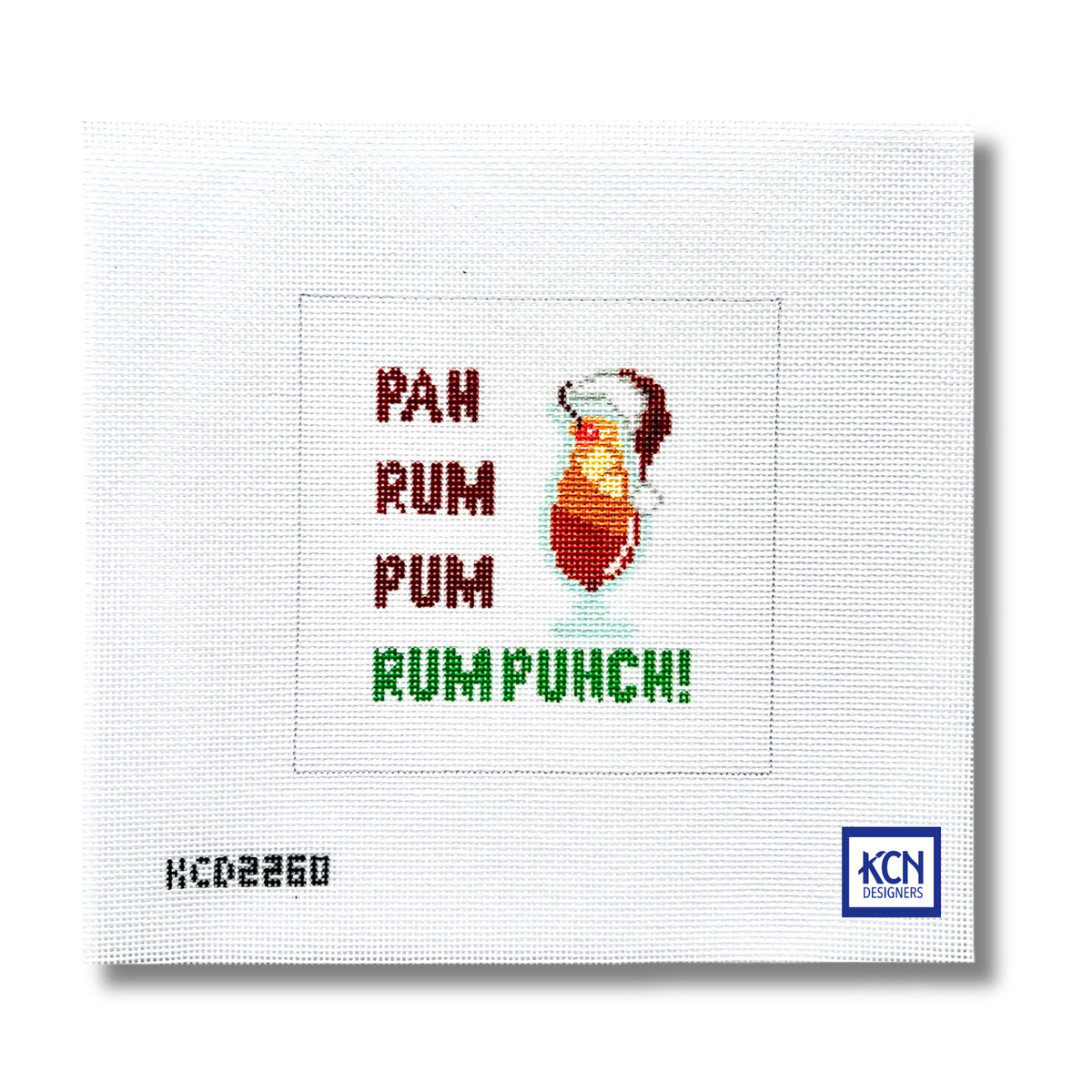 Puh Rum Rum Rum Punch Canvas - KC Needlepoint
