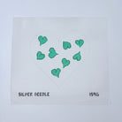Green Hearts Canvas - KC Needlepoint
