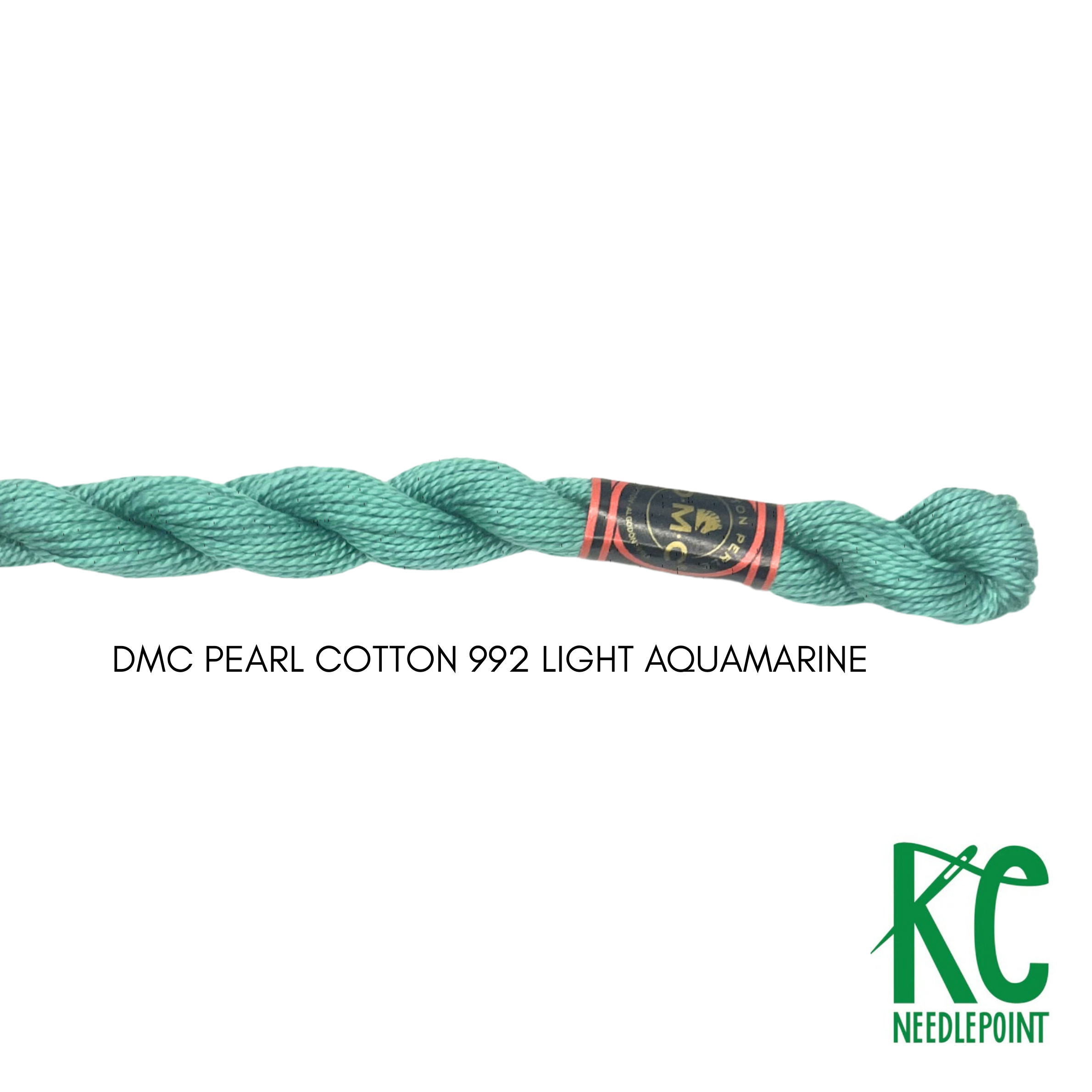 DMC 5 Pearl Cotton 992</br>Light Aquamarine - KC Needlepoint