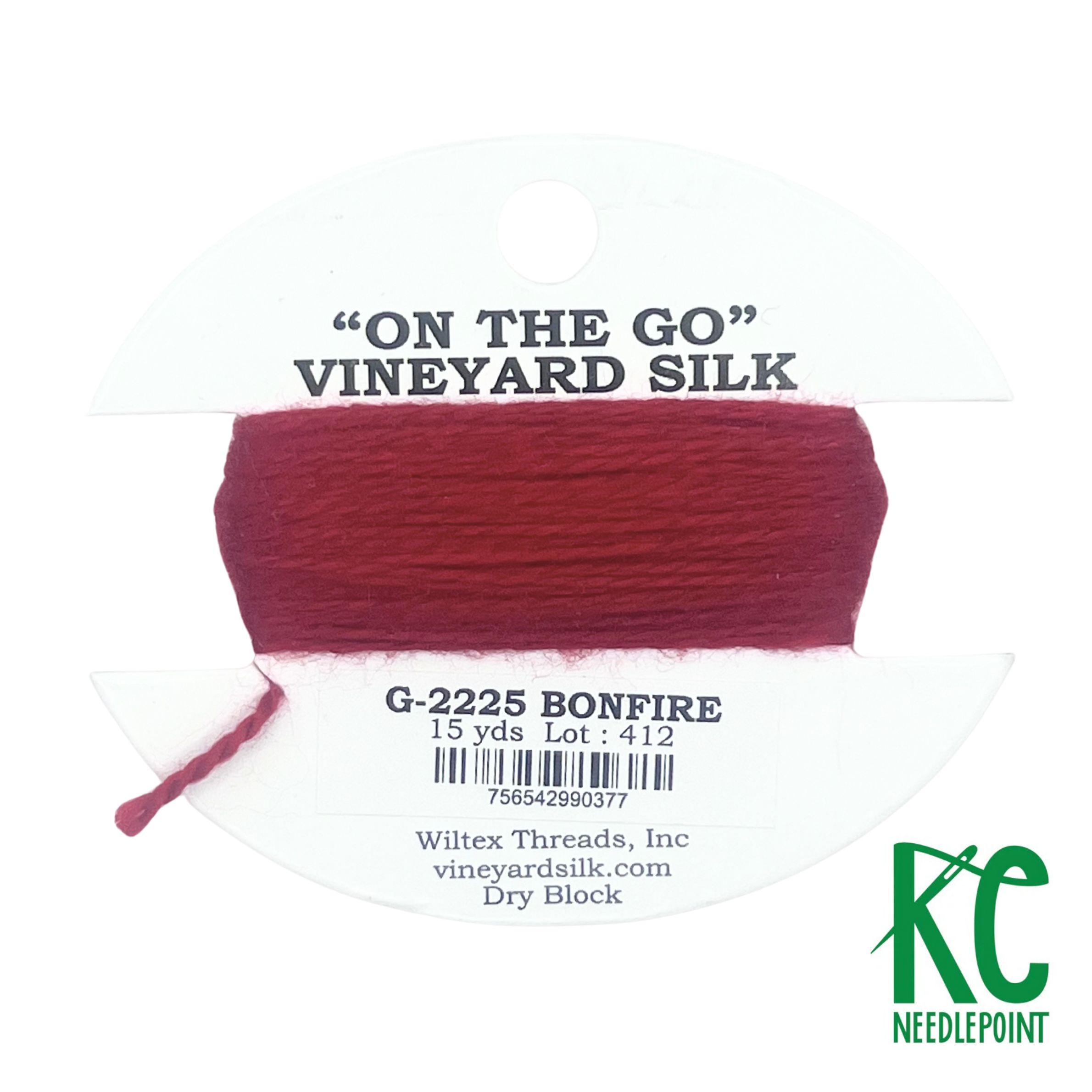 Vineyard Silk Card G2225 Bonfire - KC Needlepoint