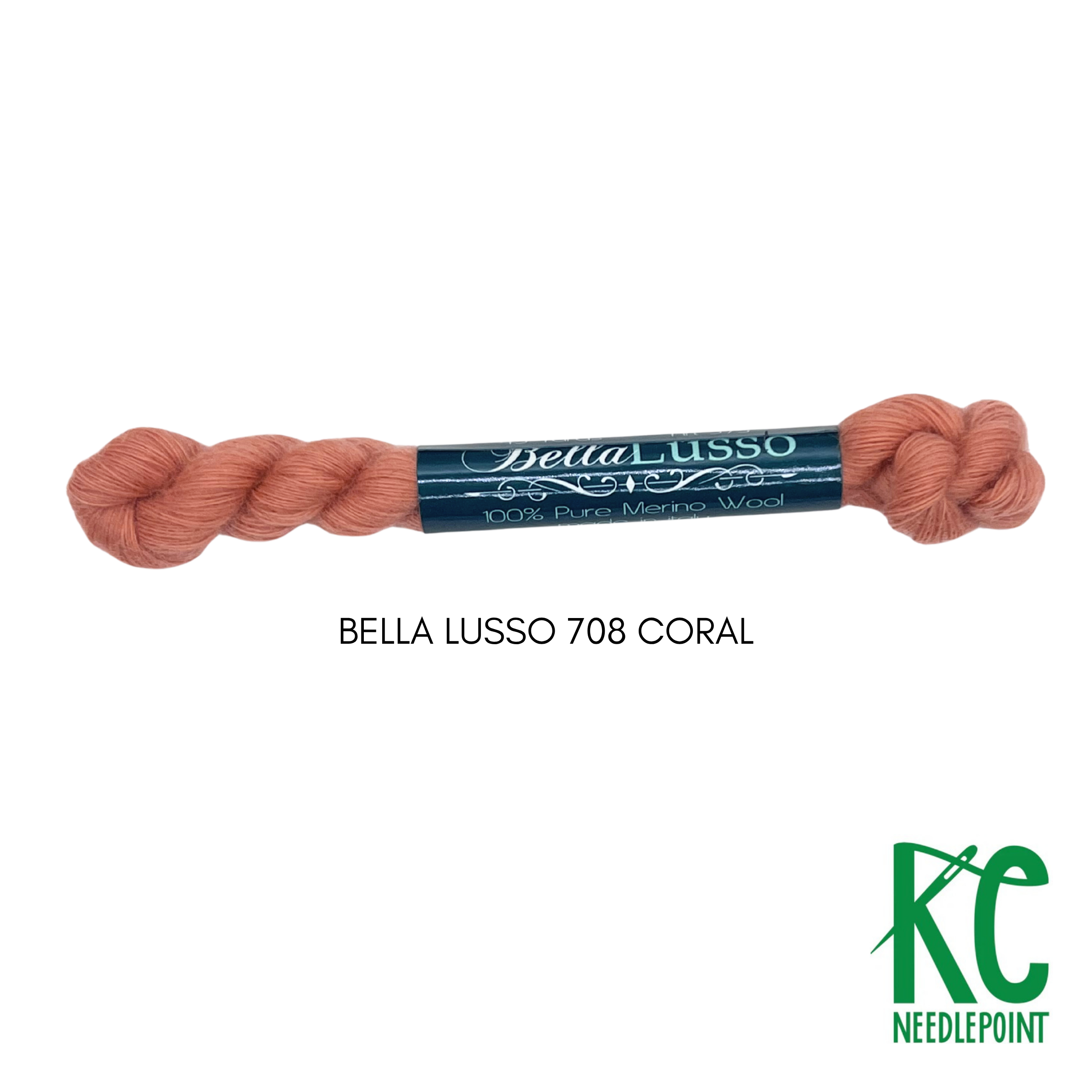 Bella Lusso Merino Wool 708 Coral - KC Needlepoint