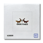 Croc Tails Canvas - KC Needlepoint
