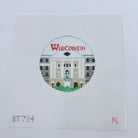University of Wisconsin Round Canvas - KC Needlepoint