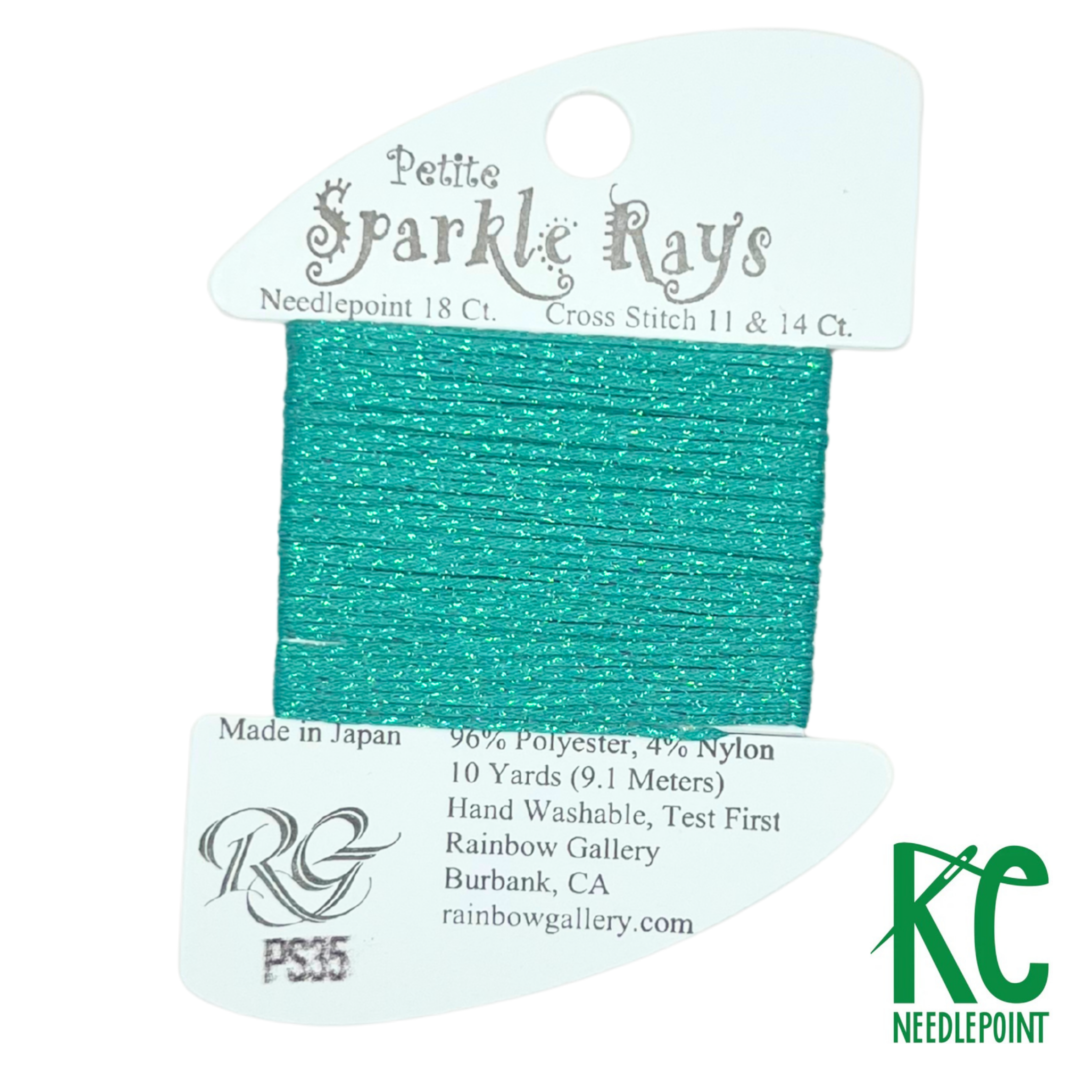 Petite Sparkle Rays PS35 Aqua - KC Needlepoint