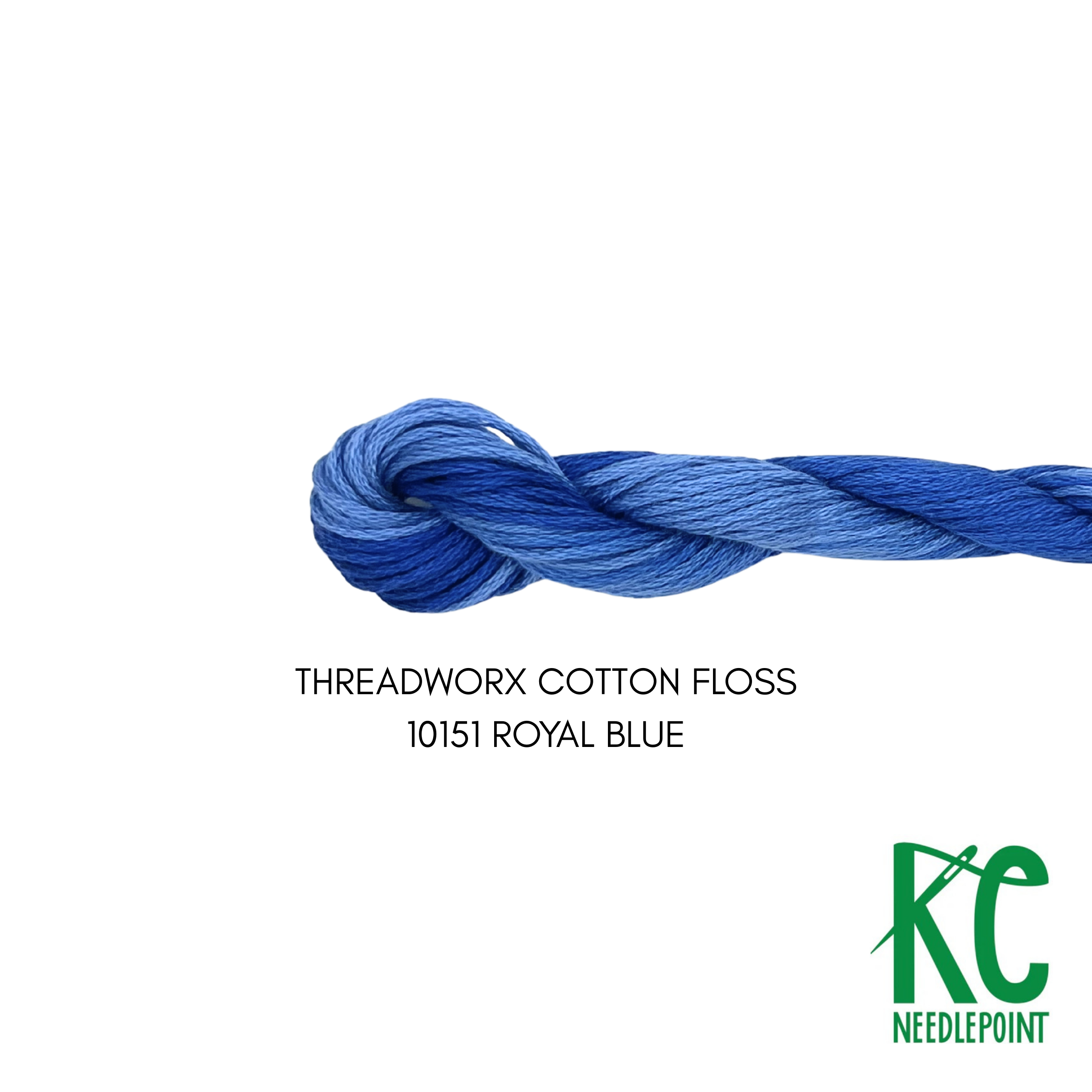 ThreadworX Cotton Floss 10151 Royal Blue - KC Needlepoint