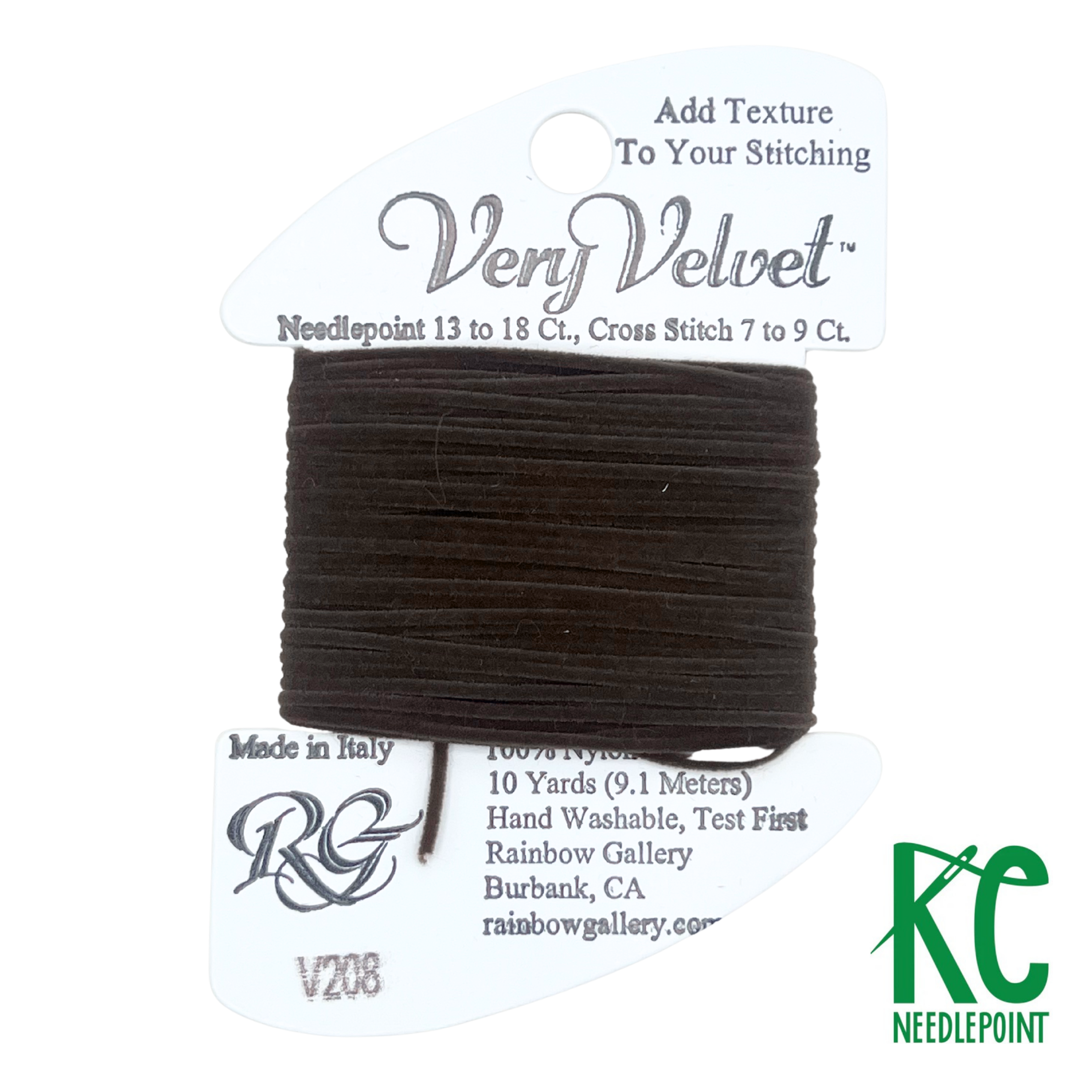 Very Velvet V208 Dark Brown - KC Needlepoint